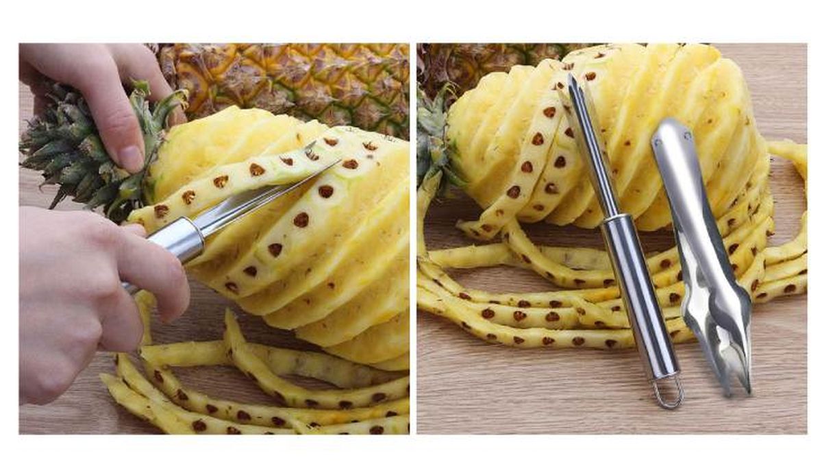 pelador de pina retira ojos