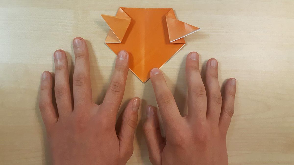 como hacer un perro shiba inu de origami paso 4