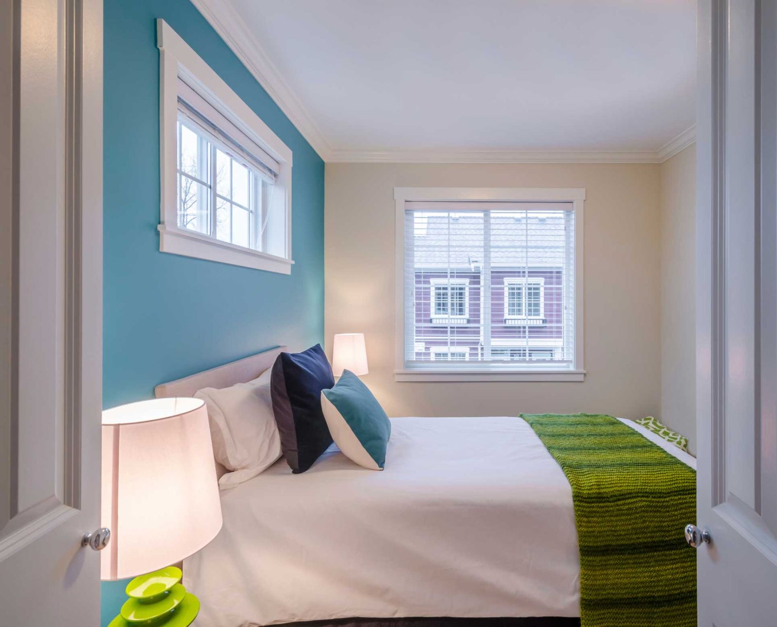 Verde, azul y blanco para un dormitorio juvenil 3 Verde, azul y blanco para un dormitorio juvenil 3
