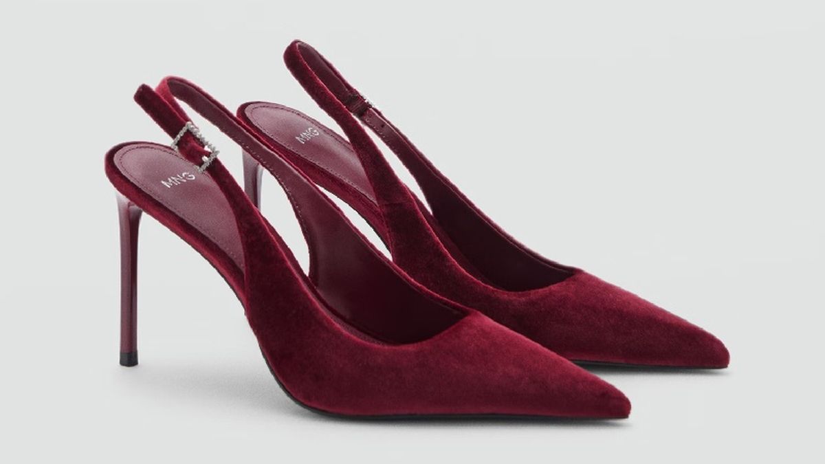 Zapato destalonado en terciopelo