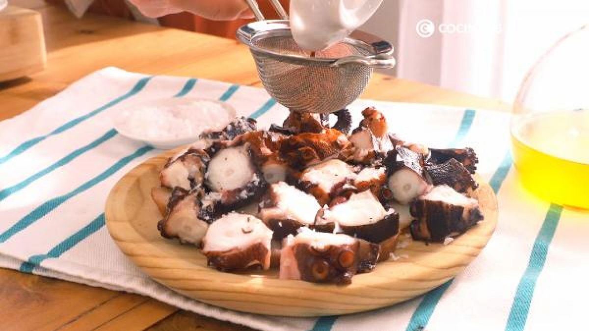 Receta pulpo a la gallega  paso 5