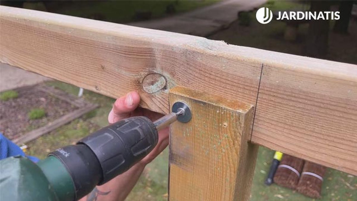 como instalar pergola de madera en kit nortene paso5