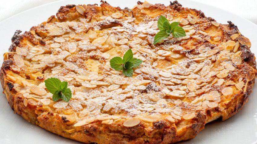 Receta de tarta de manzana y amendra de Eva Arguiñano