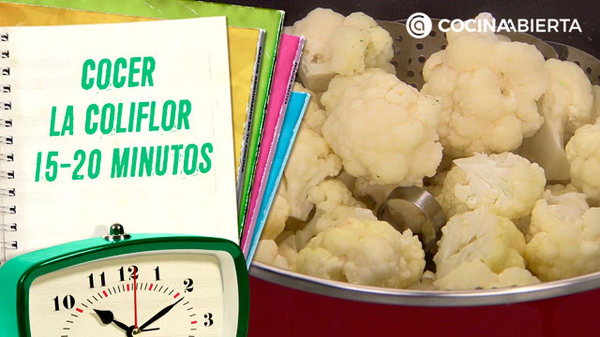cuanto tiempo hay que cocer la coliflor karlos arguinano al vapor