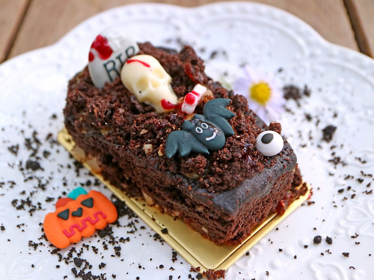 Tarta de chocolate para Halloween