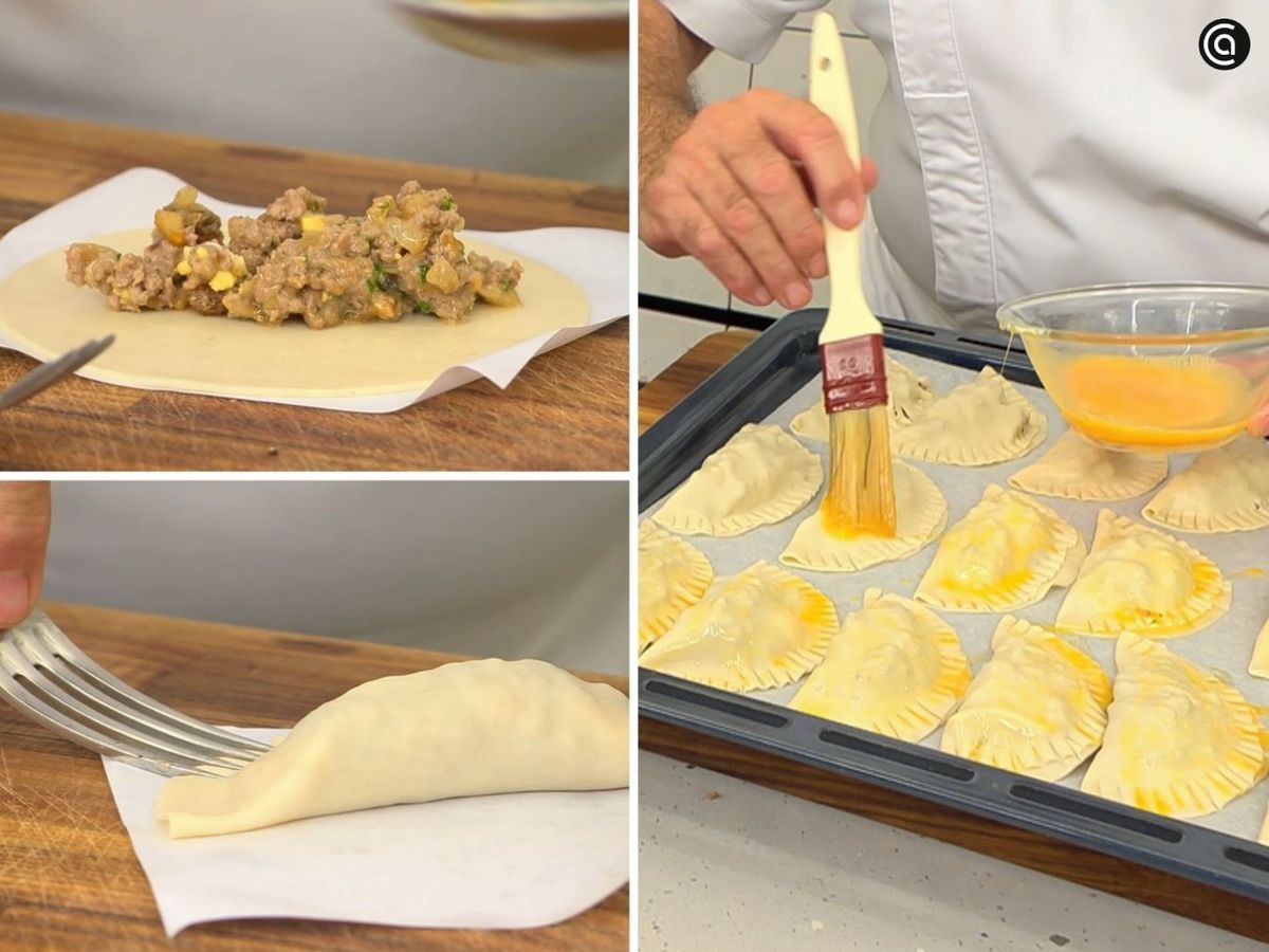 Forma las empanadillas y hornéalas