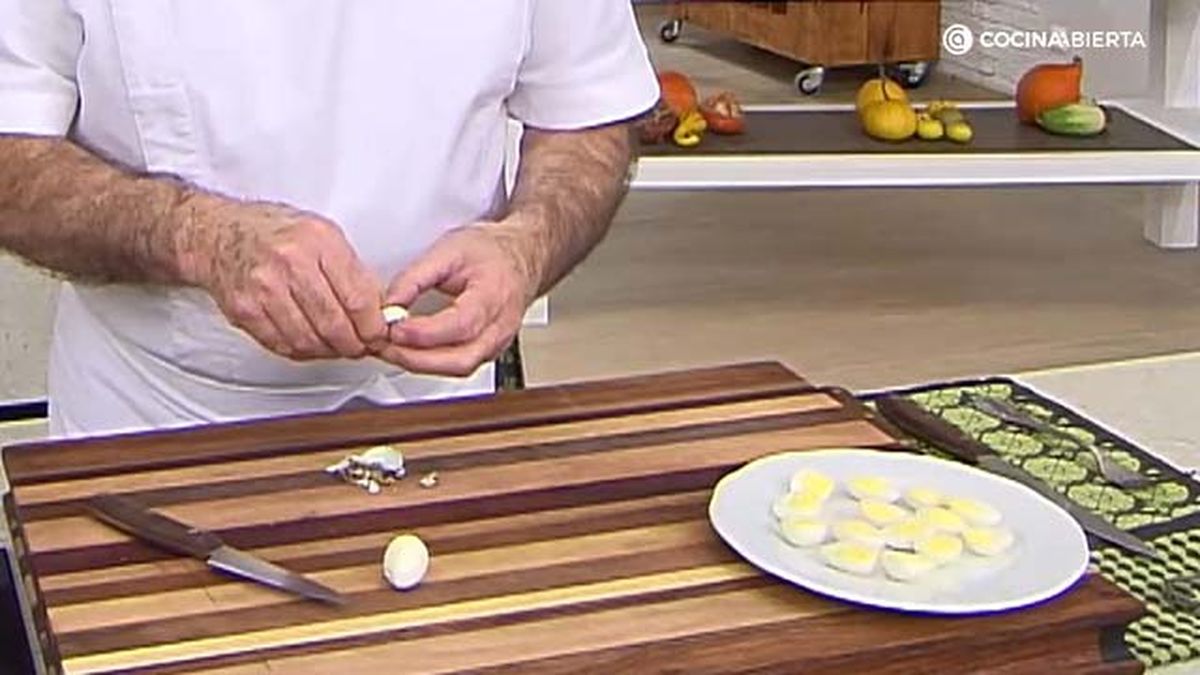 receta habitas salteadas crema patata ka paso 5