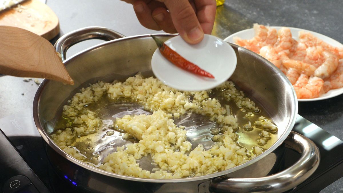 Gambas al ajillo   paso 3