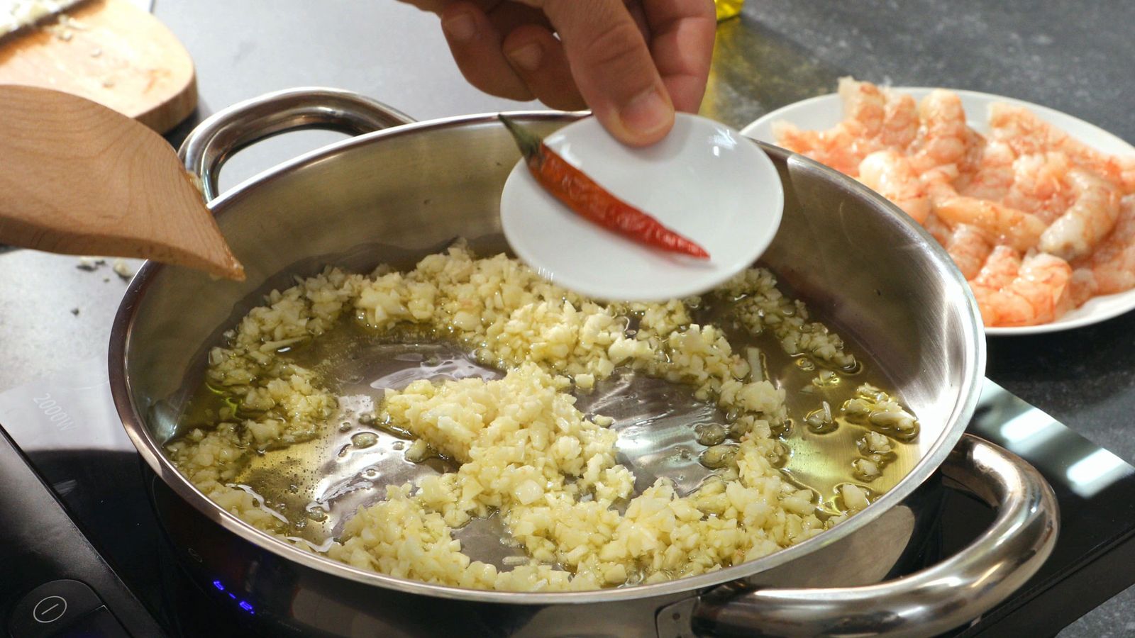Gambas al ajillo paso 3 Gambas al ajillo paso 3