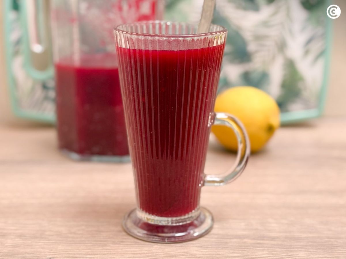 Zumo de remolacha saludable