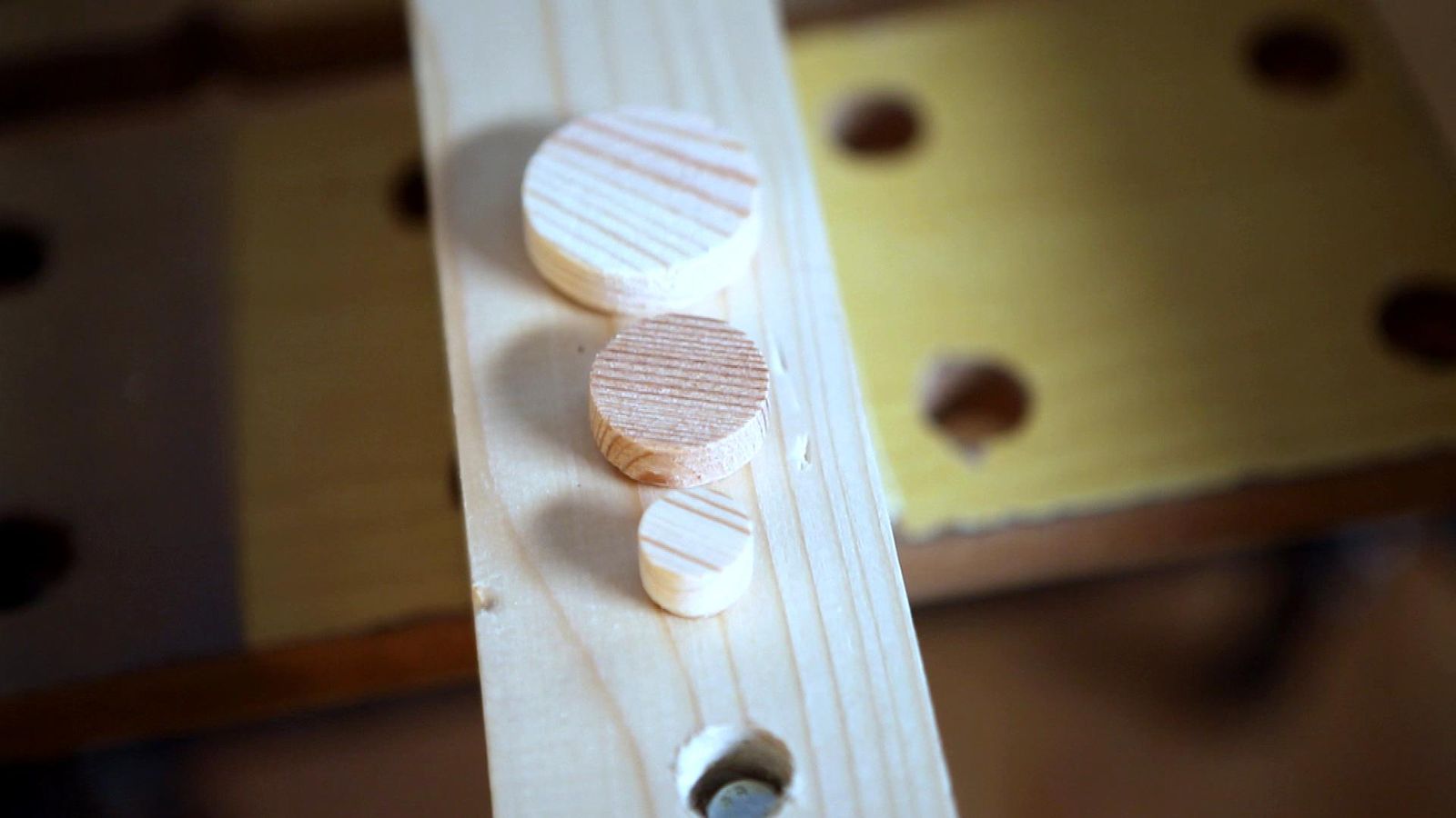 Tapones embellecedores de madera paso 1 Tapones embellecedores de madera paso 1