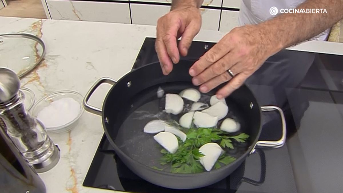 raya mantequilla alcaparras paso 1