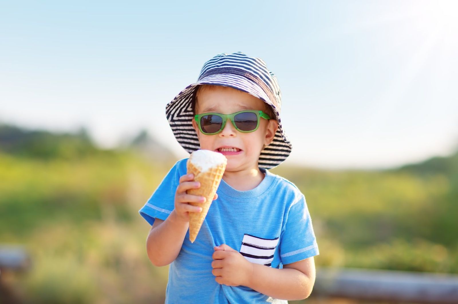 Las manchas de helado son habituales en la ropa de los niños