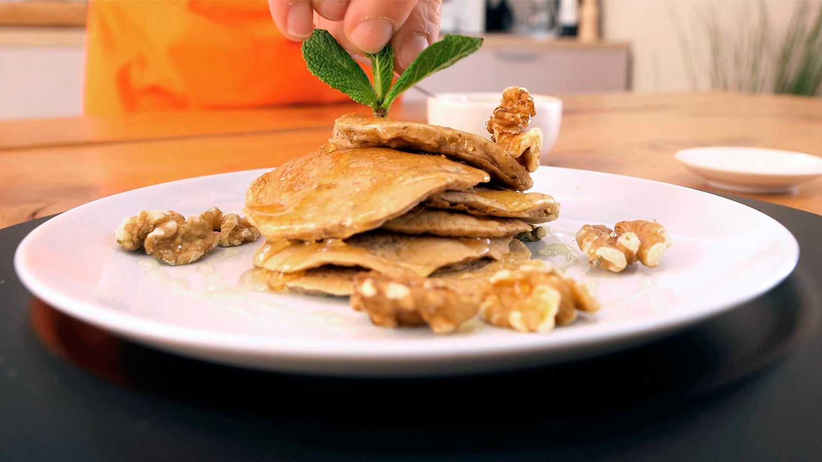 Receta de tortitas de avena fitness paso 4 Receta de tortitas de avena fitness paso 4