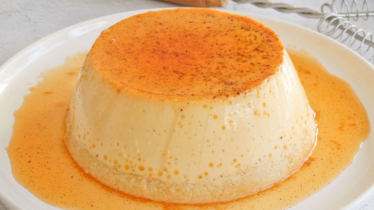 Flan de almendras