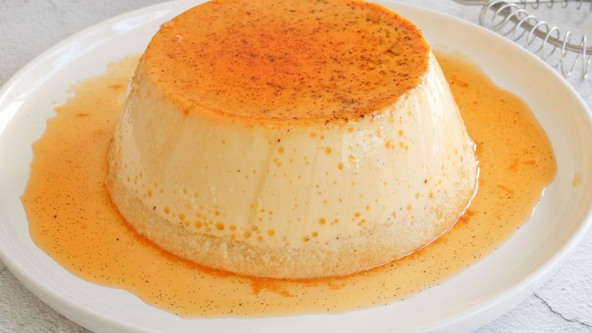 Flan de almendras