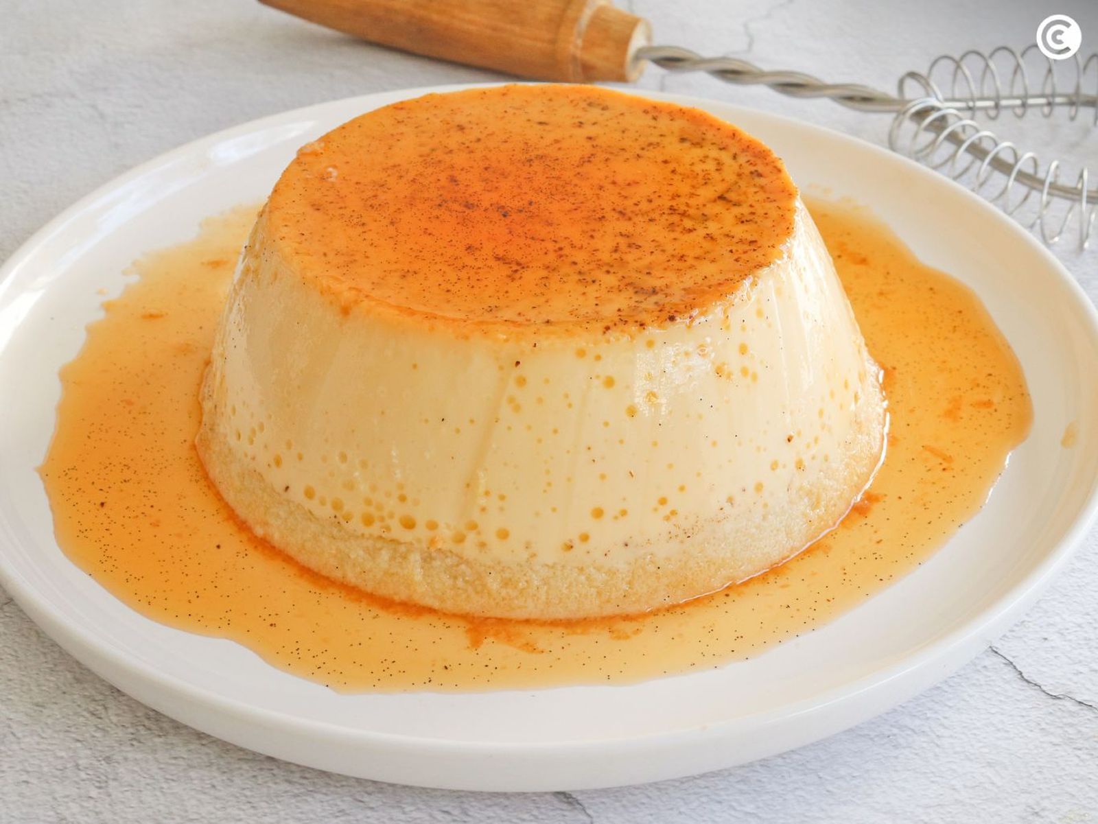 Flan de almendras