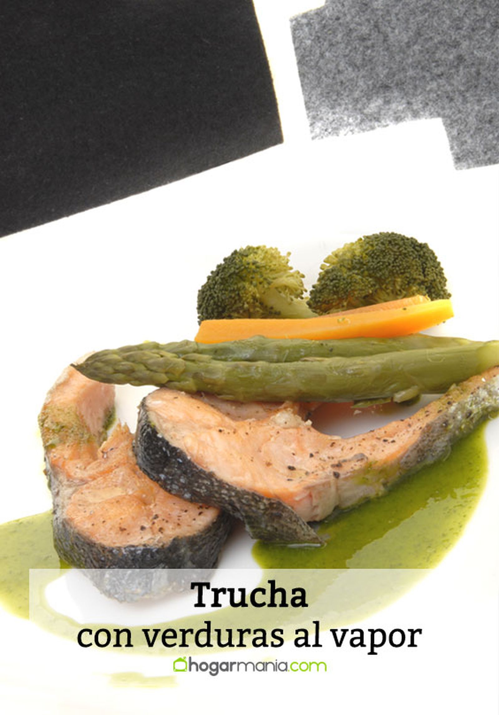 truchas verduras vapor pin