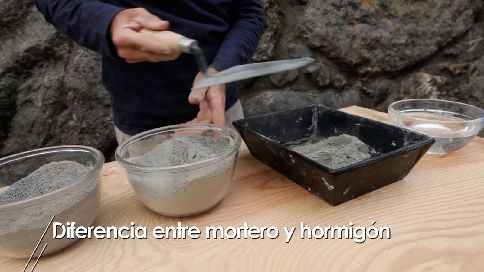 Diferencias entre hormigón y mortero 1 Diferencias entre hormigón y mortero 1