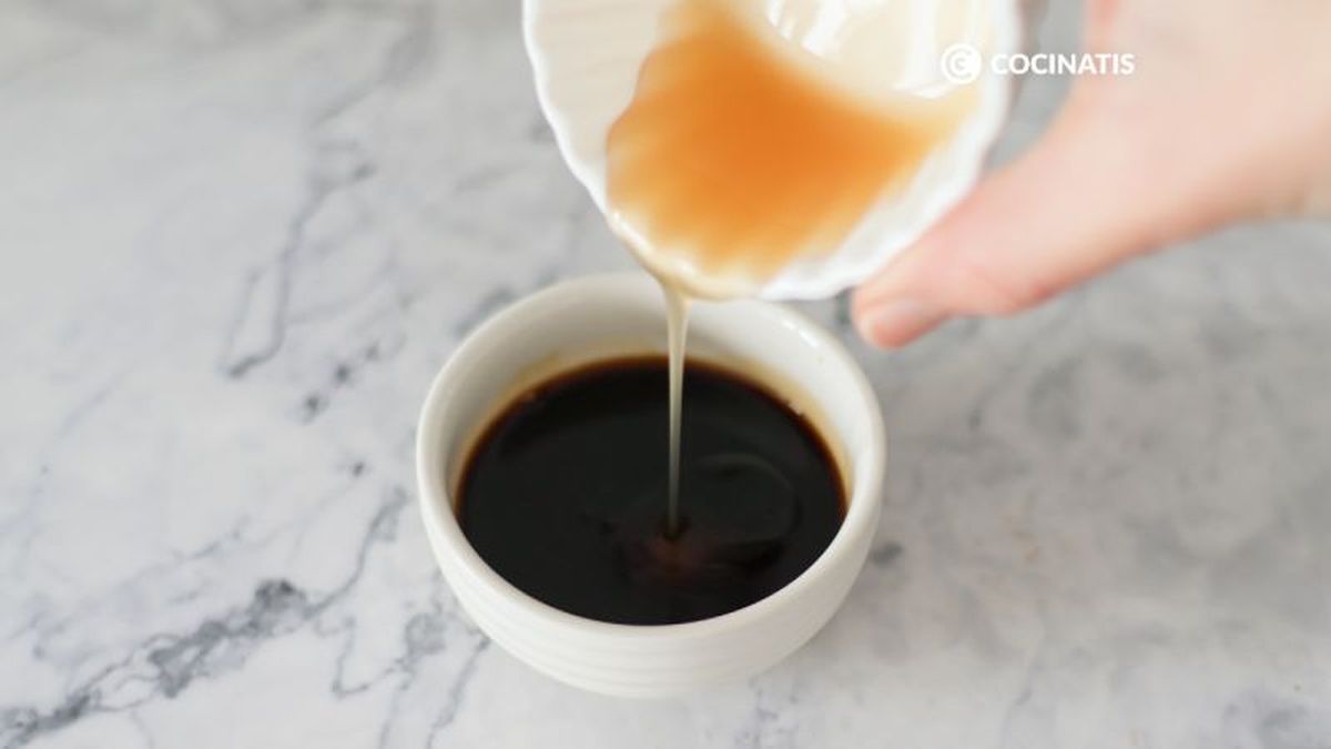Salsa de soja con sirope y pimienta