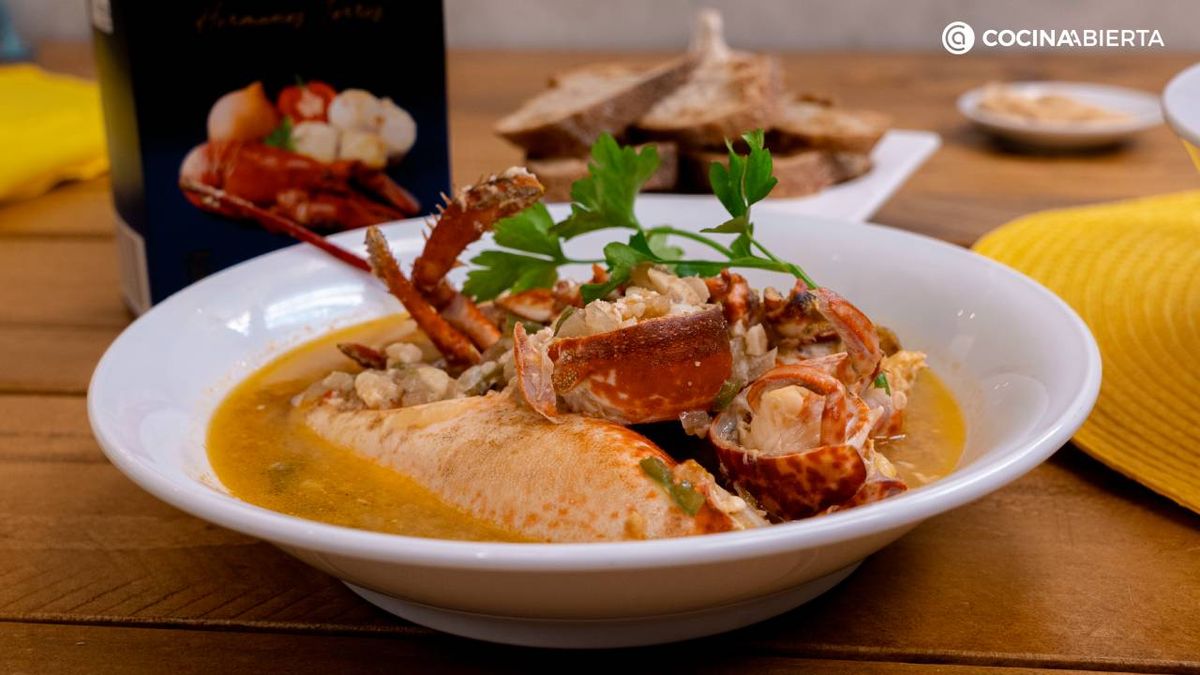 sopa de bogavante receta video