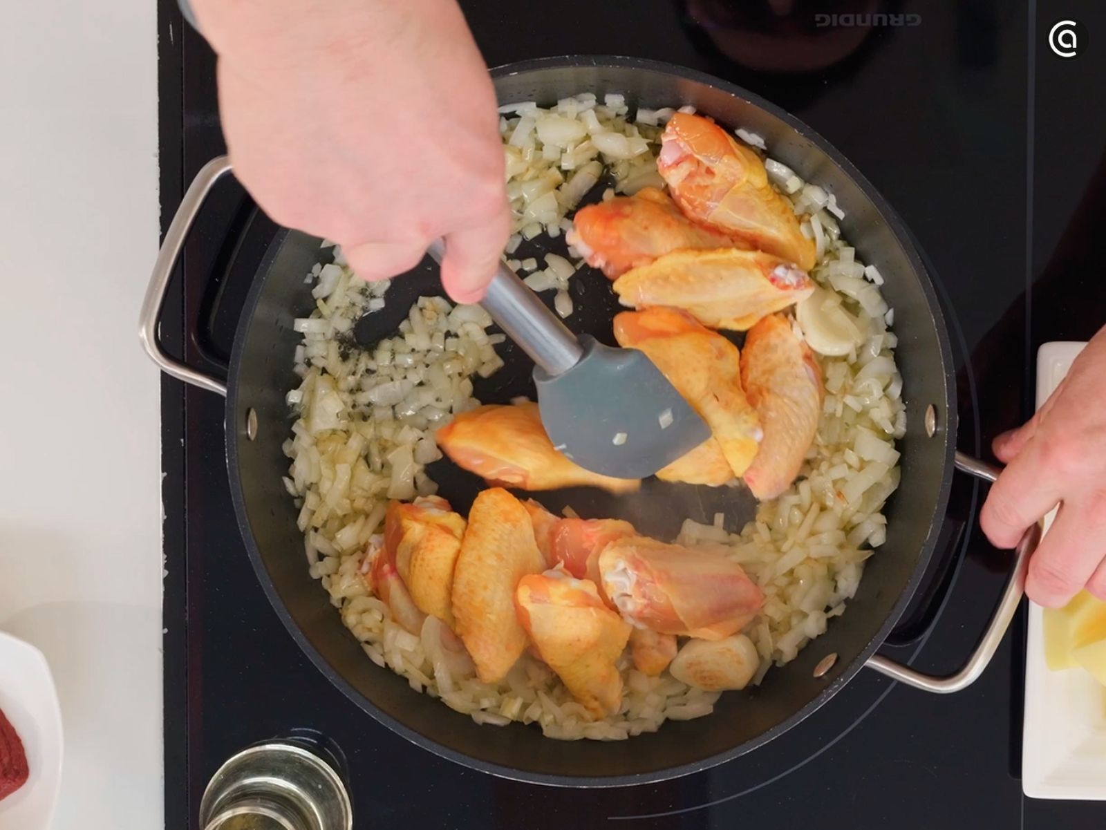 Alitas de pollo guisadas - paso 1 Alitas de pollo guisadas - paso 1