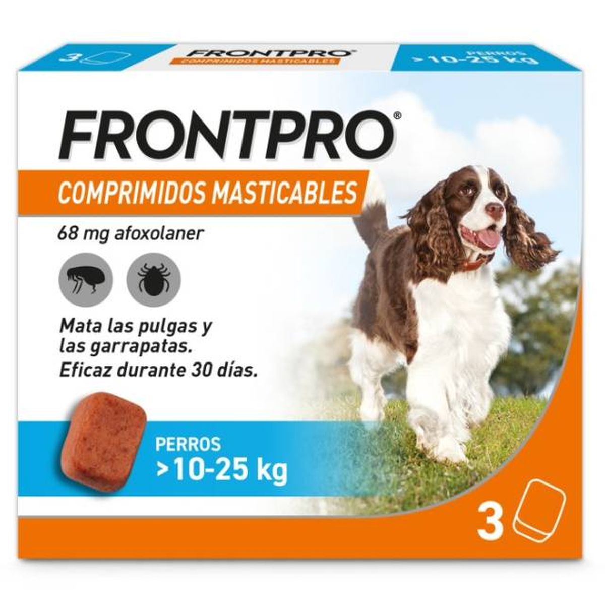 desparasitacion externa perros comprimidos masticables Frontpro