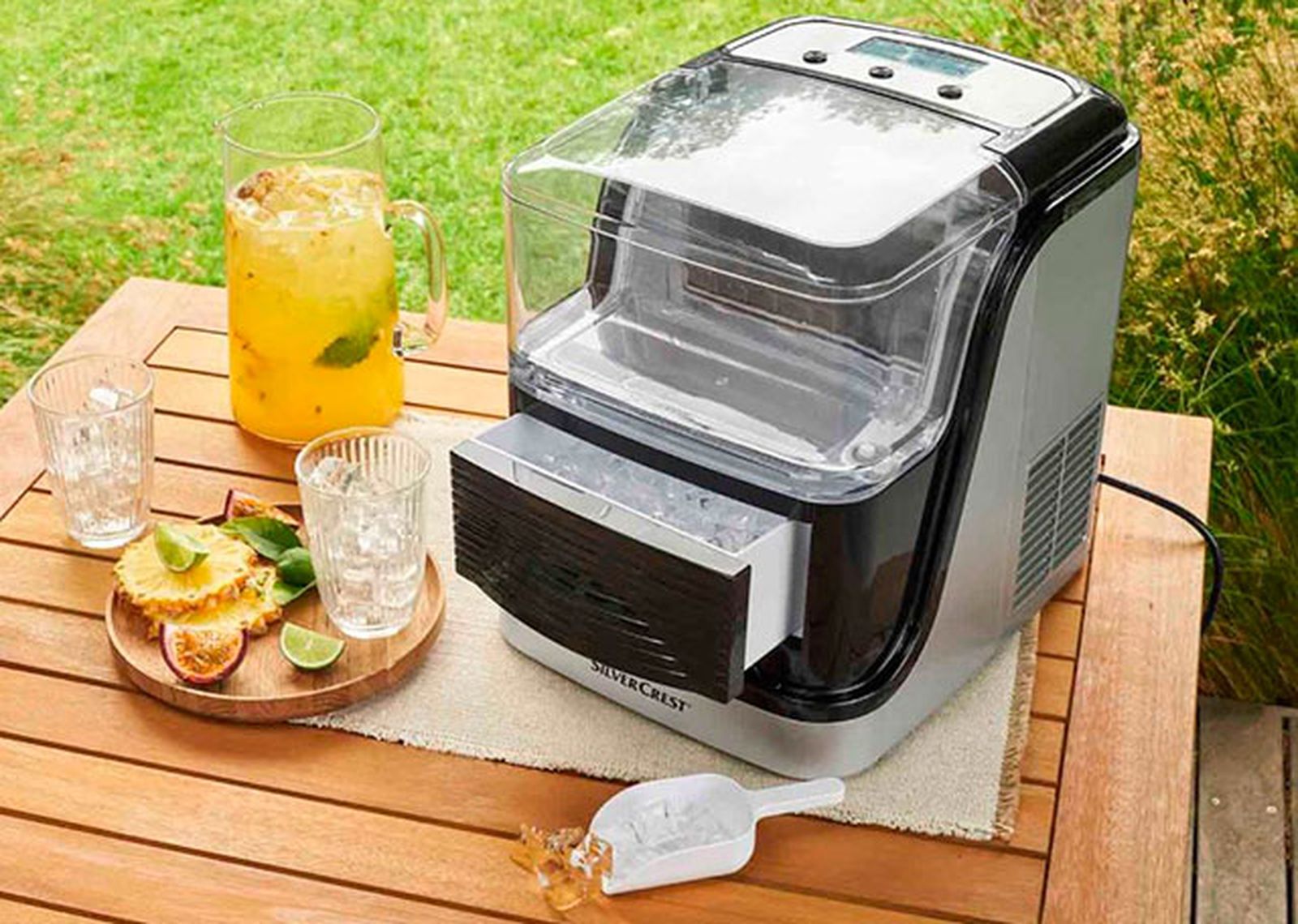 maquina hielo lidl 220W negra plateada editada maquina hielo lidl 220W negra plateada editada