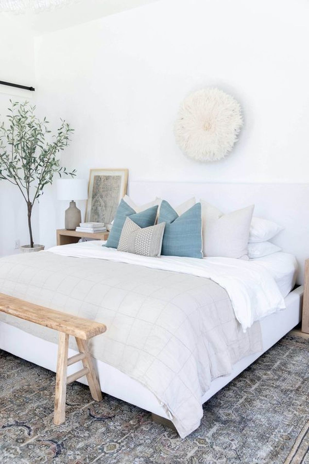 dormitorio blanco azul tendencias 1