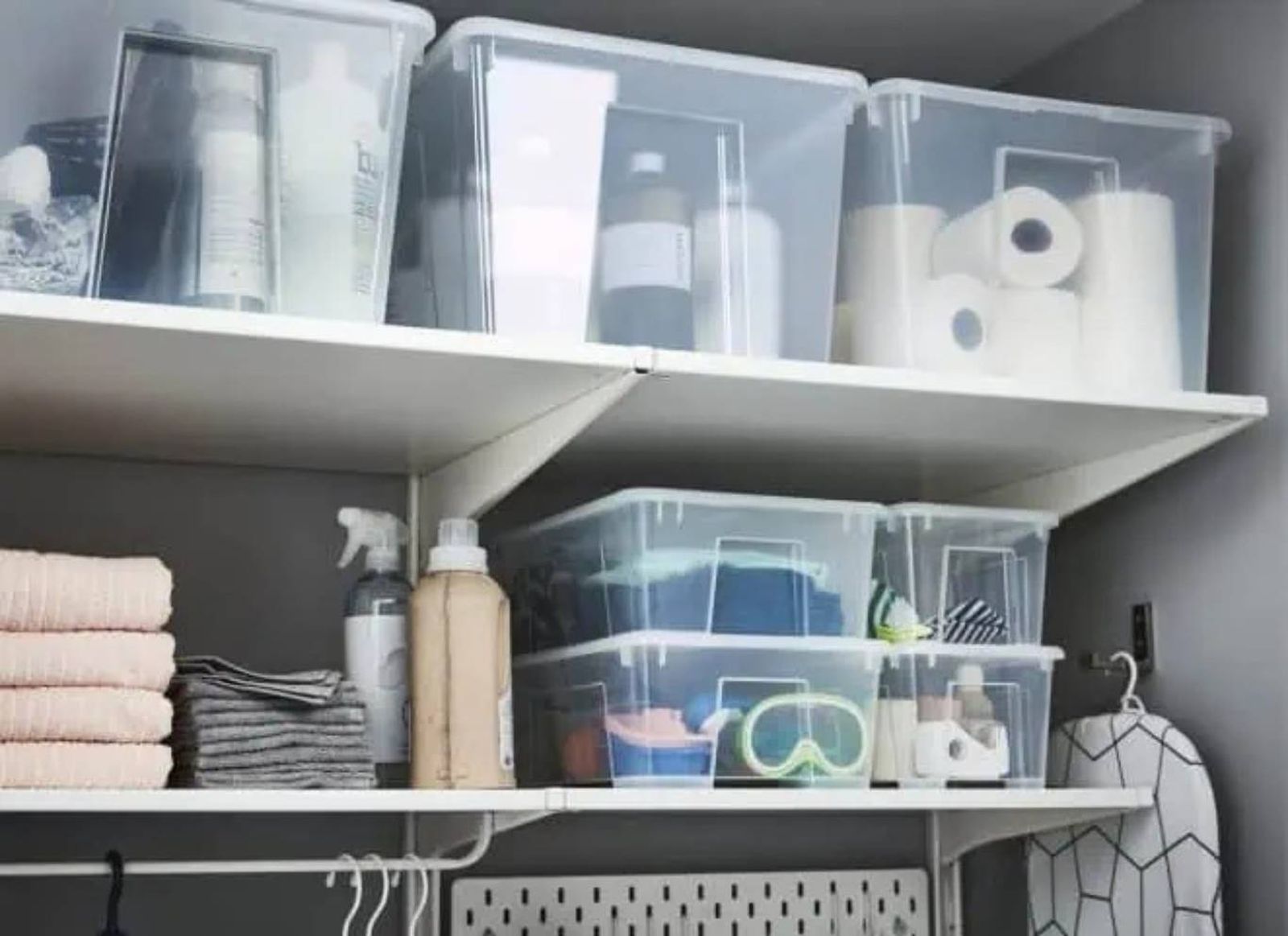 Utiliza cajas o recipientes transparentes para visualizar el contenido. Utiliza cajas o recipientes transparentes para visualizar el contenido.