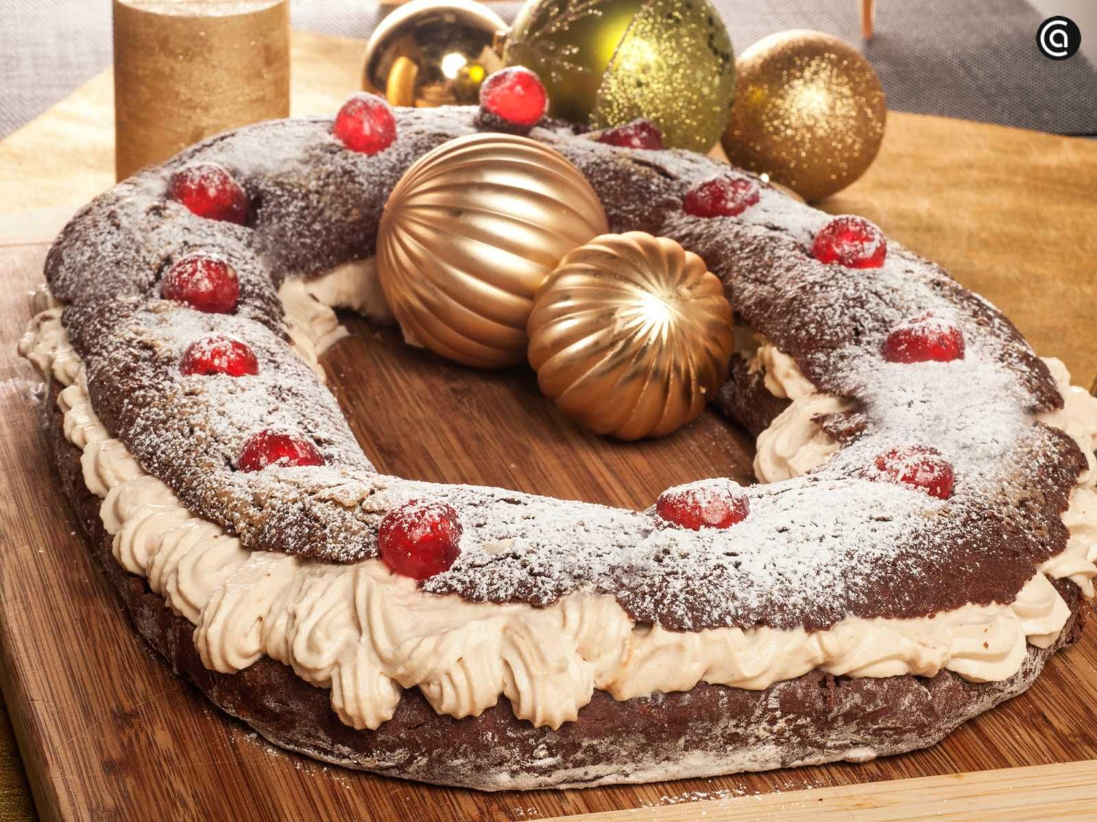 Roscón de Reyes de cacao y café