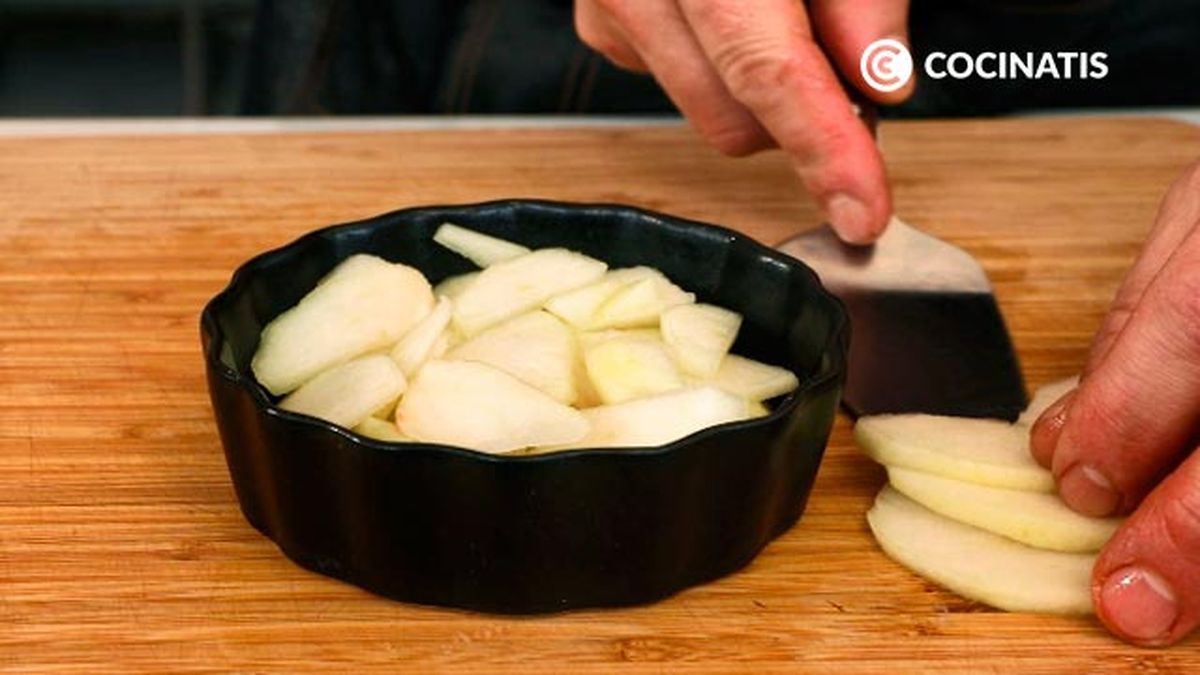 Receta de flognarde de pera  paso 3