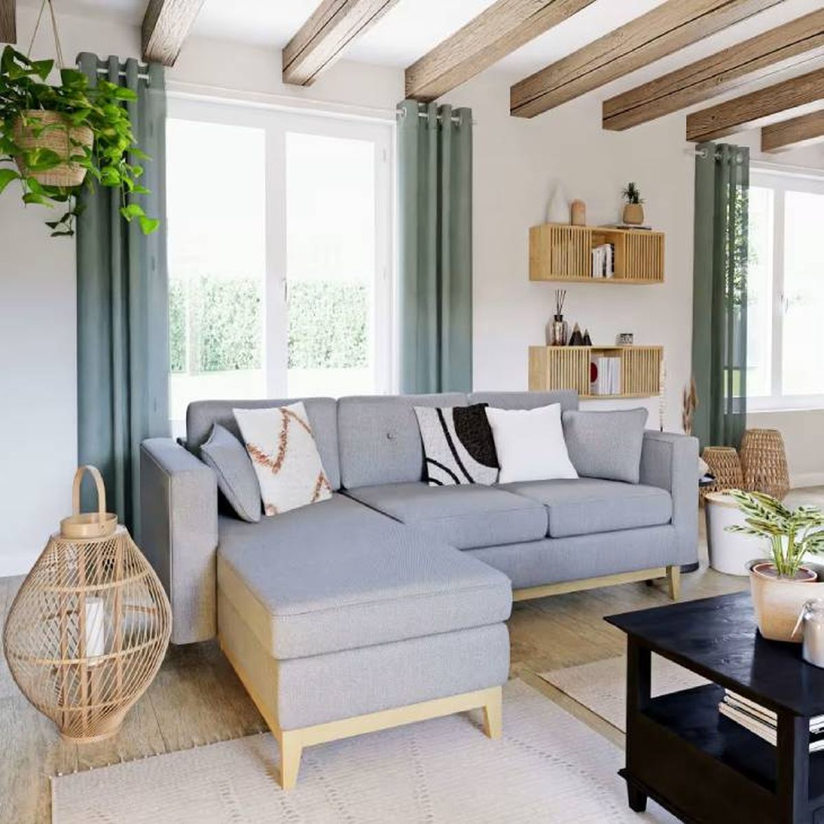 cortinas verdes maisons du monde