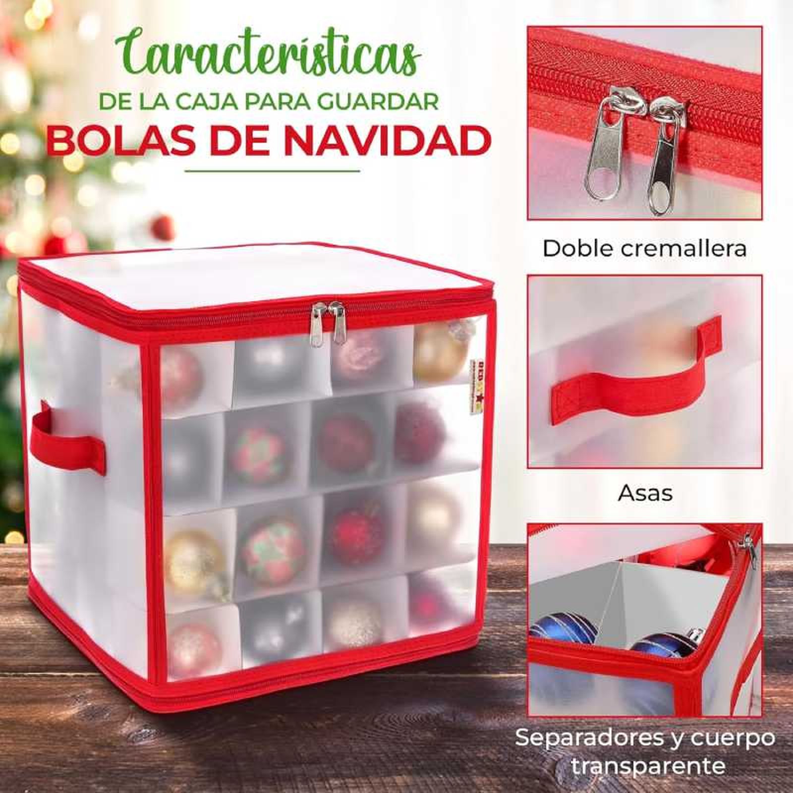 Caja de almacenaje para guardar las bolas de Navidad. Caja de almacenaje para guardar las bolas de Navidad.