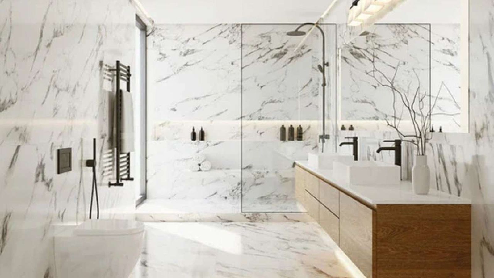 10 baños modernos con ducha que te encantarán 1