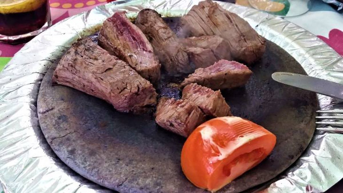 carne a la piedra preparacion
