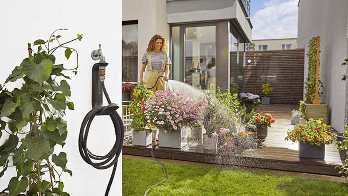 Almacenamiento de manguera Liano TapFix gardena