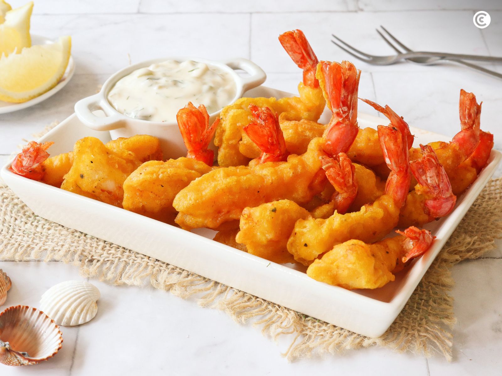 Receta de gambas a la gabardina