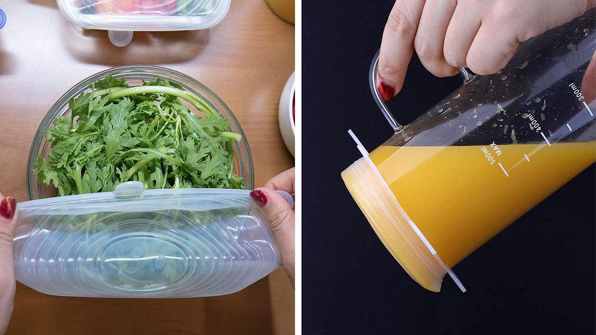 Tapas de silicona elásticas