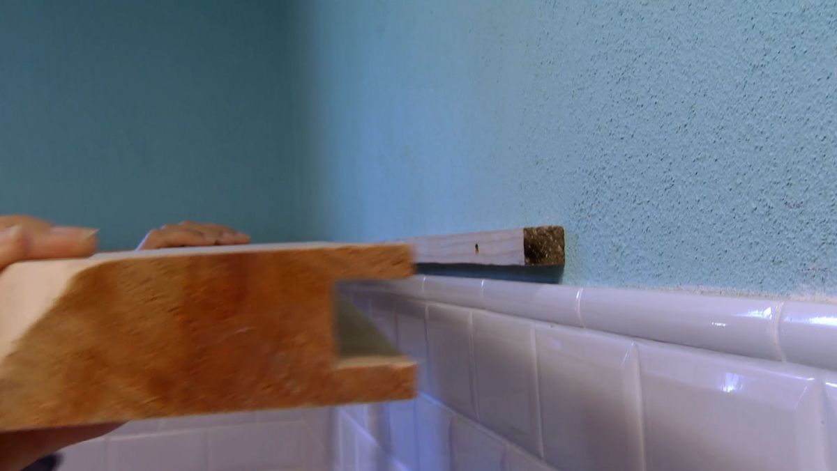 Cocina rústica en blanco y azul paso 8