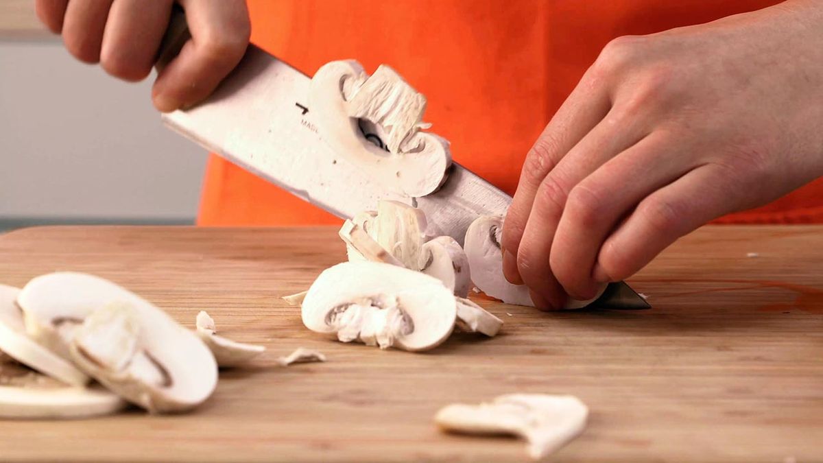 Receta de champiñones  paso 1