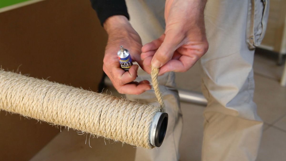 Hacer un rascador de gato paso 6