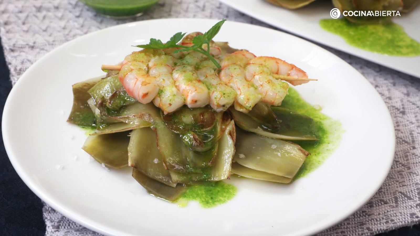 alcachofas plancha