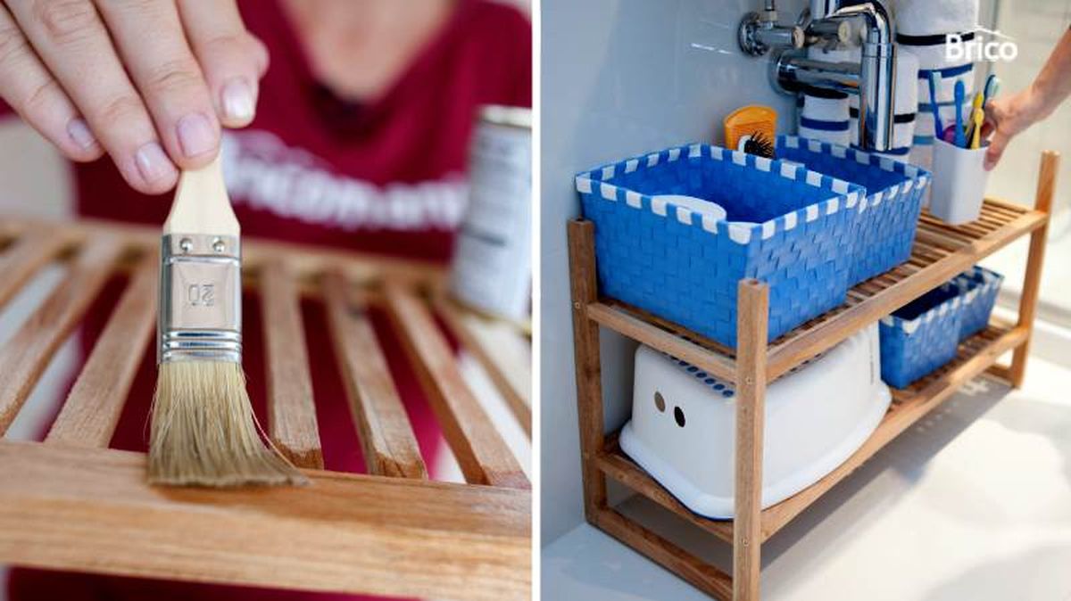 Proteger la madera con barniz para finalizar la estantería