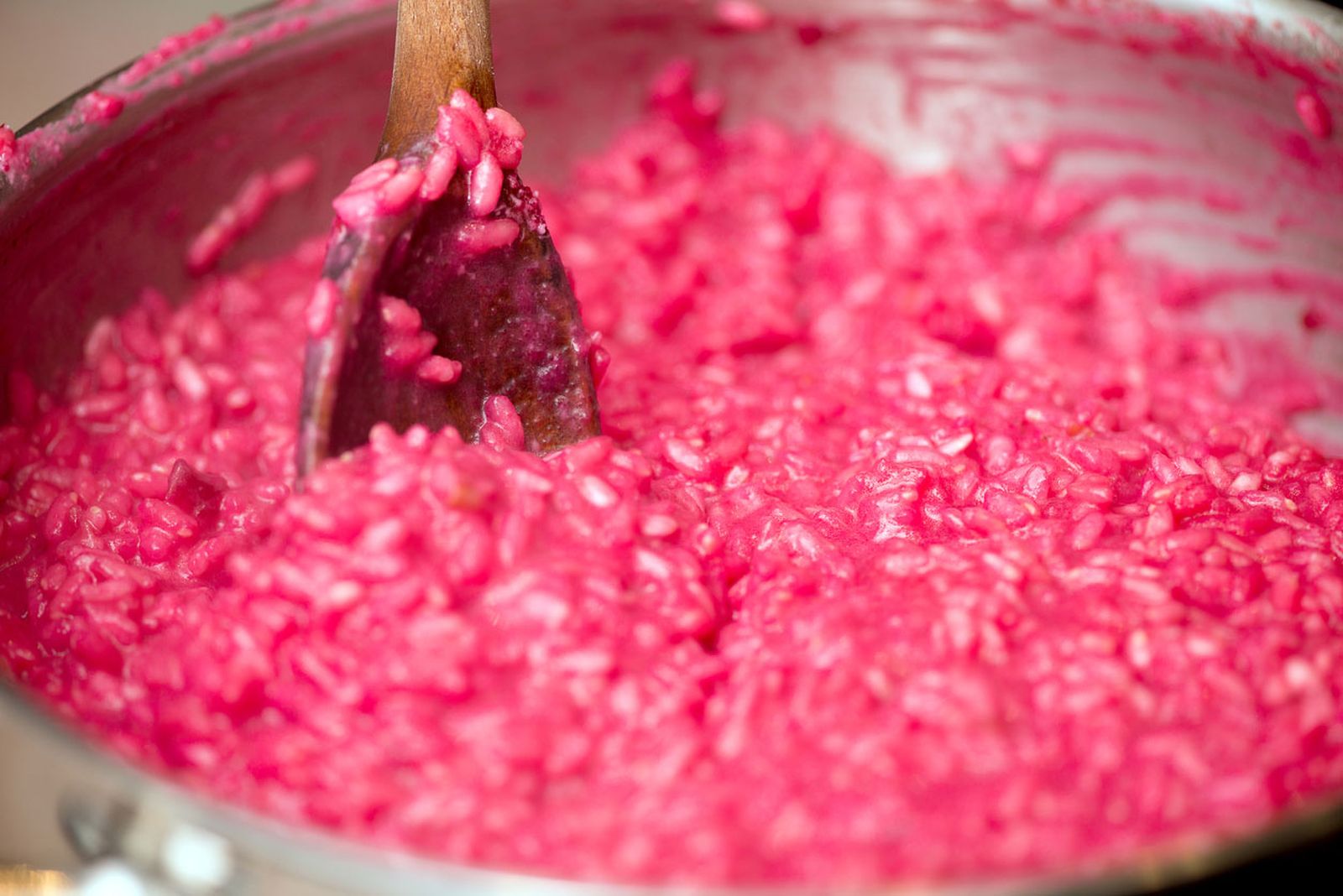 arroz rosa remolacha