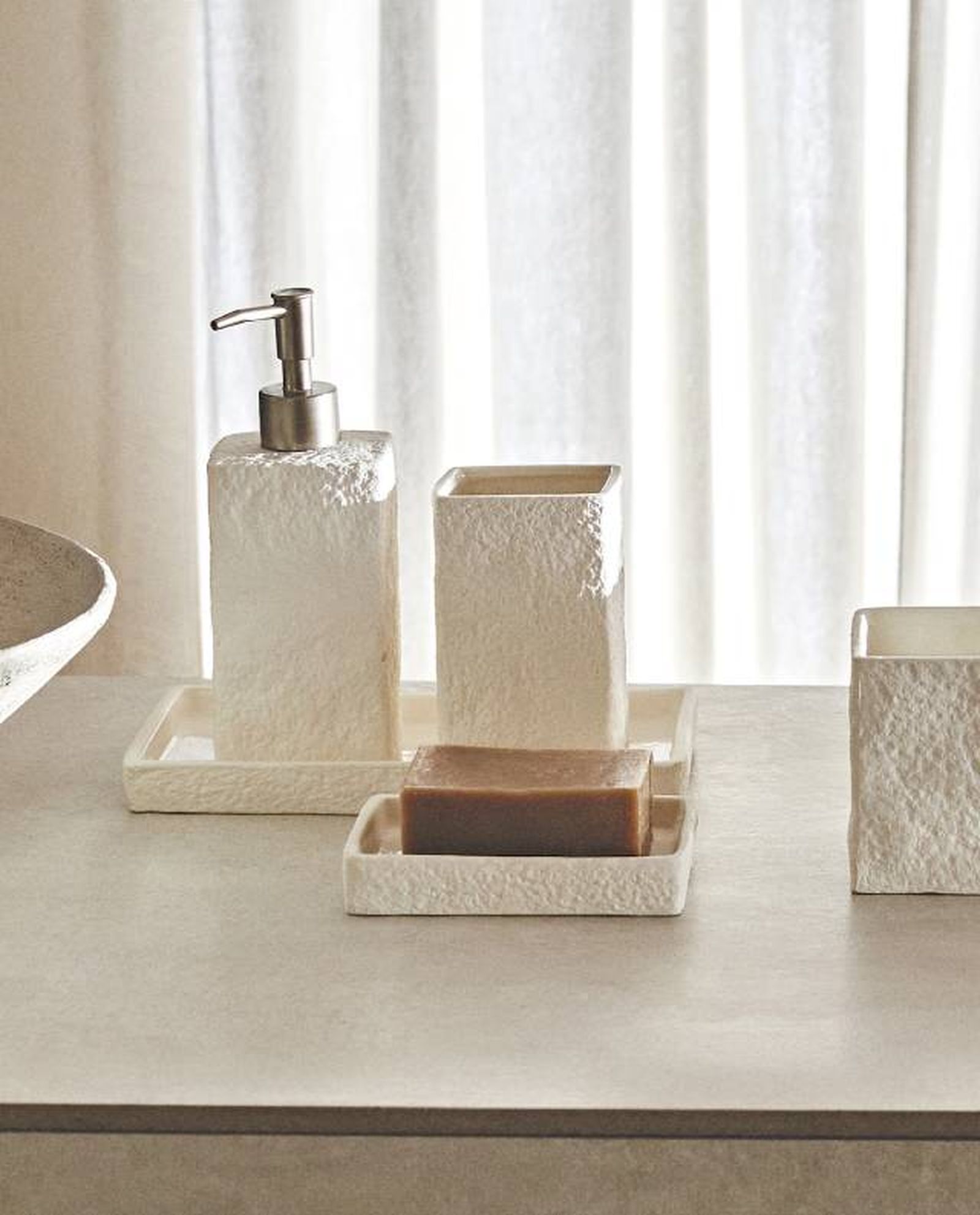 juego bano textura zara home