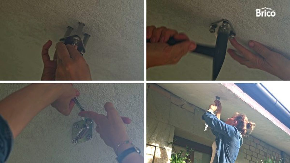 Fijar anclaje en el techo