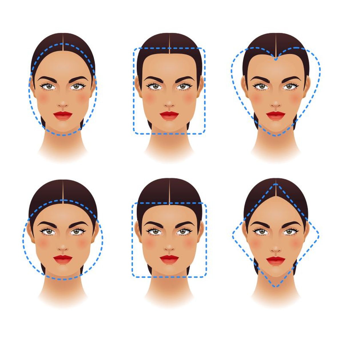 Identifica la forma de tu rostro, para dar volumen al pelo donde lo necesites