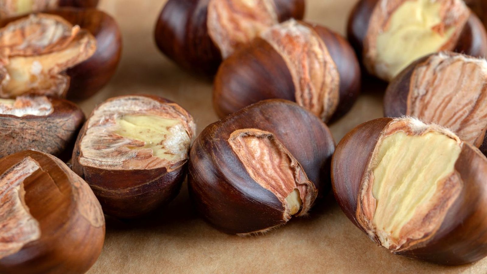 Castañas al microondas