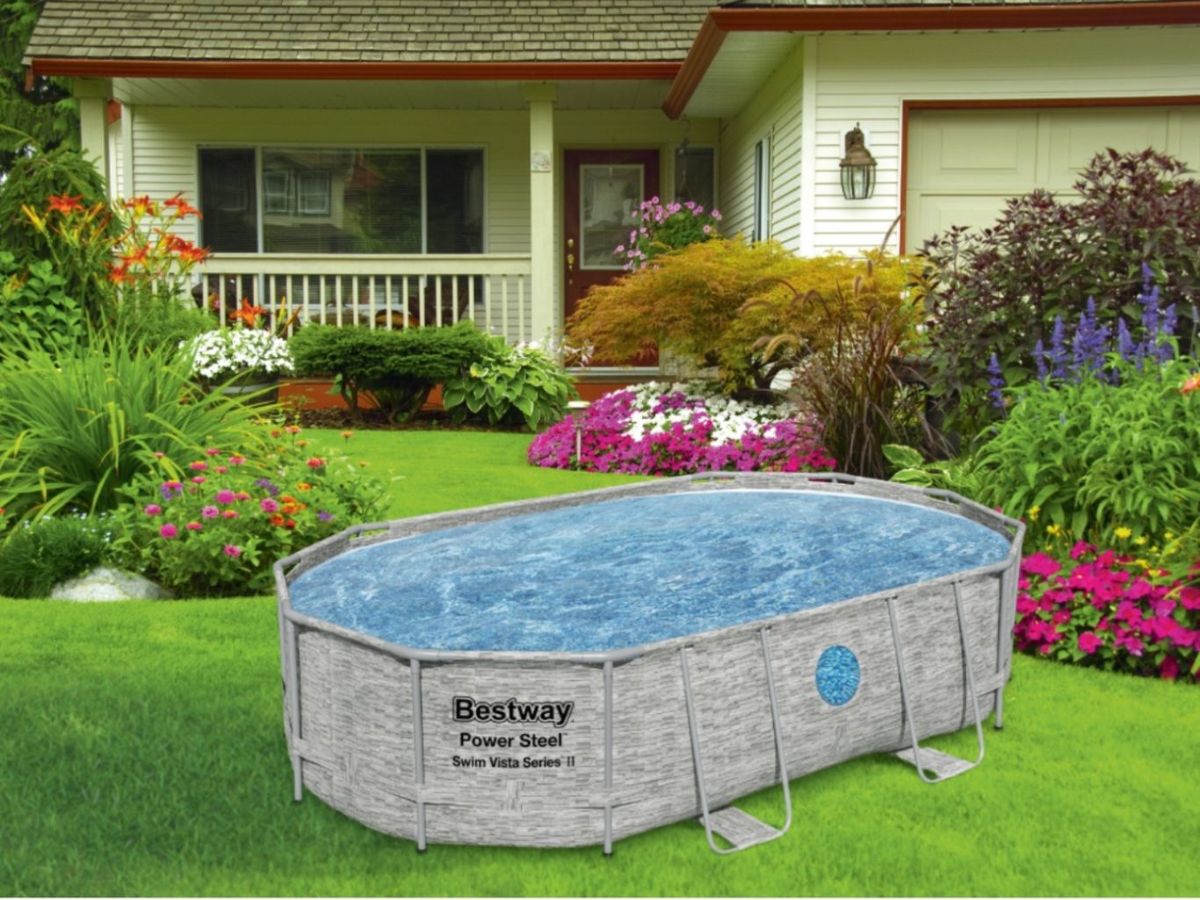 Piscina tubular ovalada BESTWAY